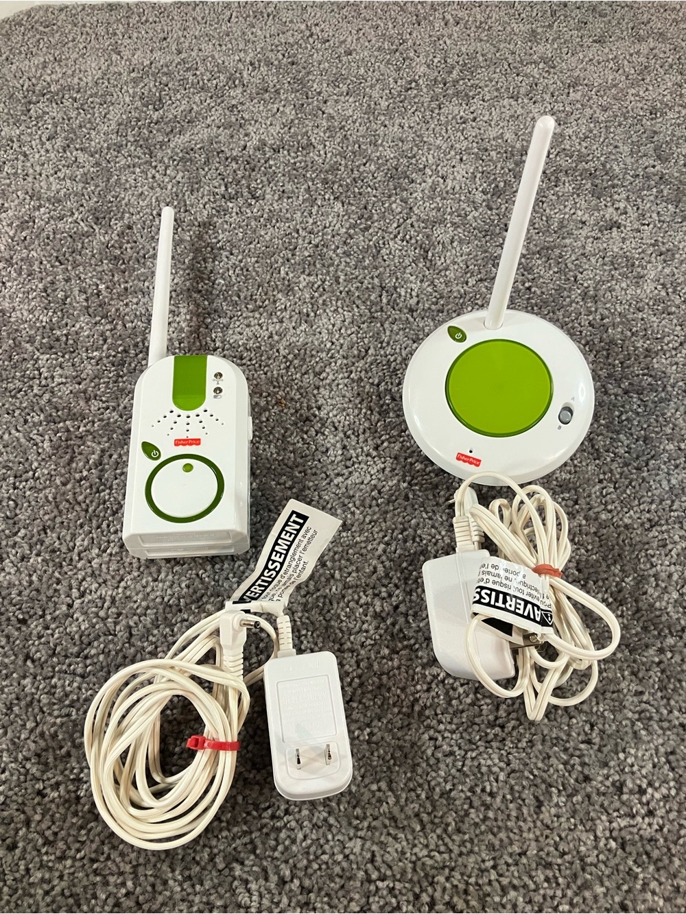 Fisher Price Sound & Lights Baby Monitor T4837, T4838